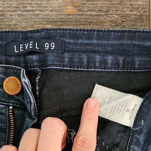 Level 99 Indigo Skinny Jeans - Picture 2 of 2